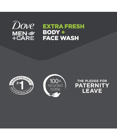 Dove Men+Care Body Wash 23.5 oz - Extra Fresh Skin Care for Men Nourishing & Bacteria-Fighting Body Wash with Pump - Shop Internationally - Buy Online on GoSupps.com