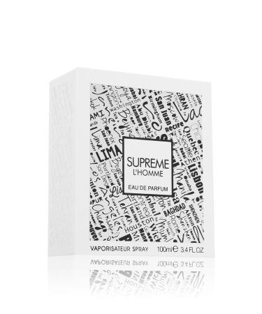 Fragrance World Supreme L'homme Eau De Parfum Spray for Men 3.4 Ounce Leather 3.4 Fl Oz (Pack of 1) - Buy Online on GoSupps.com