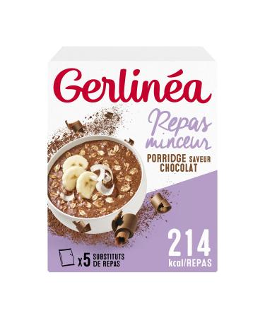 Gerlin a - P rridge Chocolate Flavor - With Whole Oat Flakes and Oat Bran - Ideal for a Full Breakfast - Source of Fiber - 5