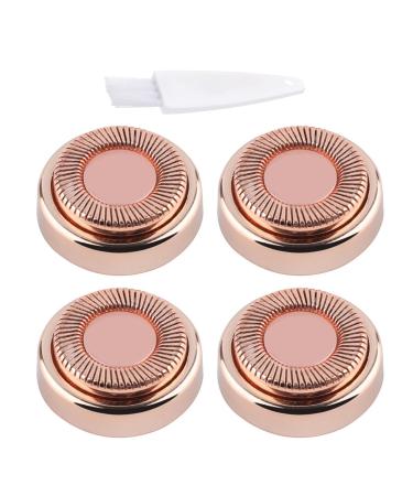 Facial Hair Remover Replacement Head: Compatible with Gen 1 Finishing Touch Flawless Hair Removal Tool for Women 18k Rose Gold Plated 4 Pack Gen 1 Single Halo