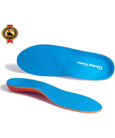 Orthotics Insoles for Flat Feet & Plantar Fasciitis | Arch Supports for Men & Women Shoes | Comfort & Pain Relief | 127-BLUE - Buy Online on GoSupps.com