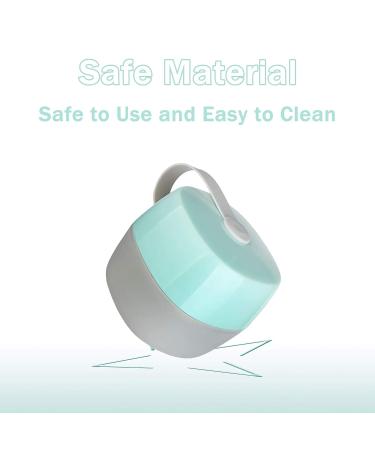 LANEYLI Pacifier Case Pacifier Holder Case Pacifier Clip Binky Holder Case Pacifier Box Pacifier Accessories 2 Pack Macaron Grey Clear - Buy Online on GoSupps.com