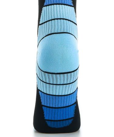 Weekend Peninsula Compression Socks for Men & Women - Knee High Blue Ideal for Sports Travel Pregnancy & Medical Use | S-M Size - Buy Online on GoSupps.com