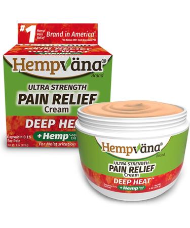 Hempvana Ultra-Strength Deep Heat | Penetrating Relief for Inflammation & Muscle Aches | 4 oz Mess-Free Formula - Buy Online on GoSupps.com