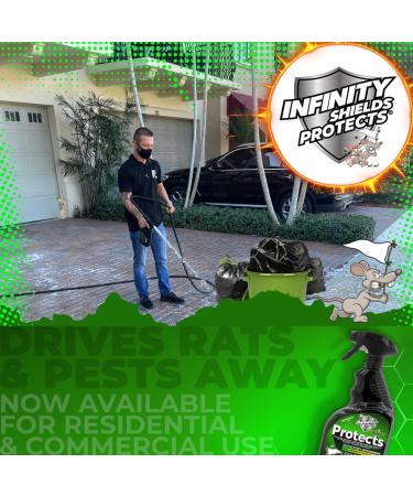 Protects™ Olfactory Deterrent & Odor Eliminator | 65 oz Peppermint | Prevent Rats from Chewing Wires & Cables | Safe Pest Control Solution - Buy Online on GoSupps.com