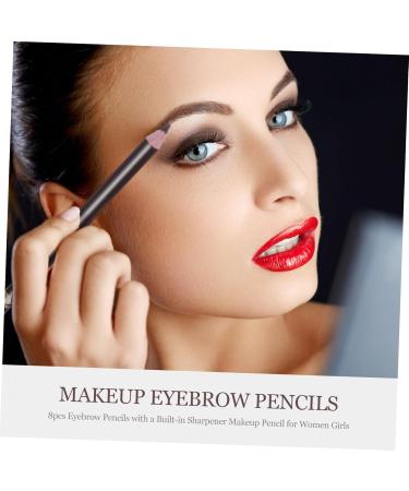 CANIGHT 8pcs Wooden Eyebrow Cosmetics Sharpener Eyebrow Pencil 2 in 1 Eyebrow Pencil 1 count (Pack of 1) Coffee - Buy Online on GoSupps.com