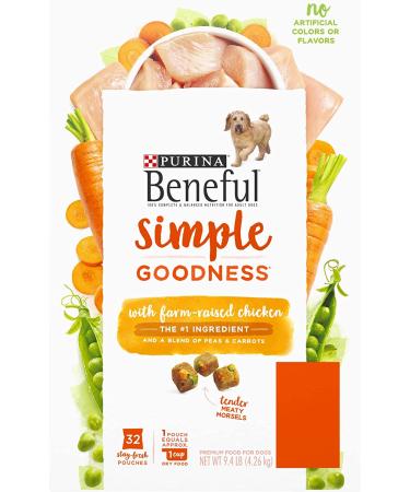 Purina Beneful Simple Goodness Adult Dry Dog Food Chicken - 32 Count - Buy Online on GoSupps.com