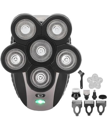 Electric Head Shaver for Men | Watertight 5-in-1 Wet Dry Grooming Kit with 6 Blade Heads - International Shipping - Buy Online on GoSupps.com