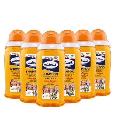 Milmil Milmil Extra Gentle Children's Shampoo Natural Apricot Extract Scent - 6 x 500 ml