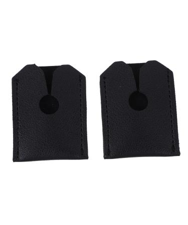 PopetPop 2st protective cover made of leather for the manual shaving head travel bag for razor carrier bag for hand rasier case etui for razor storage box synthetic leather manual travel