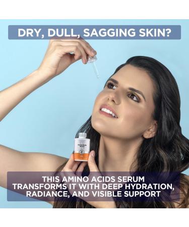Dernier Amino Acids and Vitamin B5 Face Serum Anti-Aging Night Serum Collagen for Women & Men Hydrating Revitalizing Improves Skin Firmness Elasticity Laxity Thickness and Reduces Wrinkles (1 fl oz) - Buy Online on GoSupps.com