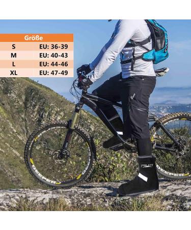 Frelaxy Waterproof Bicycle Overshoes for Rain Protection | Adjustable Velcro & Reflector Strips | Size 36-39 - Buy Online on GoSupps.com