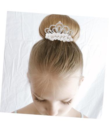 Hair Accessories Girl Hair Tie Pearl Crown Hair Tie Pearl Beaded Hair Scrunchies Hair Ties for Girls Pearl Hair Tie with Crown Ponytail Holder Rubber Band Plastic Pearl Beads Child - Buy Online on GoSupps.com