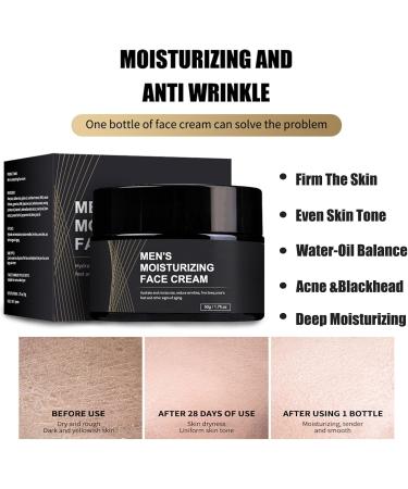Mens Moisturiser Face for Anti-Aging Skin Tightening Face Cream for Hydration Natural Anti Wrinkle Day Face Cream Reduce Fine Lines and Wrinkles Mens Face Cream Skincare - Buy Online on GoSupps.com