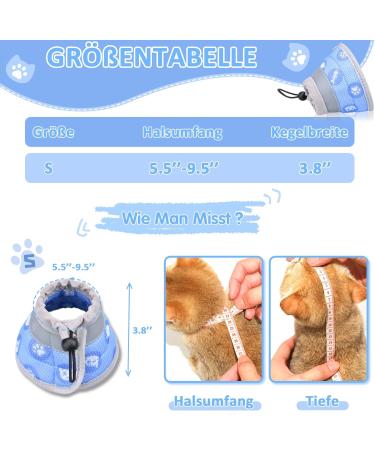 Adjustable Soft Cat Collar for Kittens - Leakproof Protection & Wound Care - Blue | Perfect for 1 Month Old Kittens - Buy Online on GoSupps.com