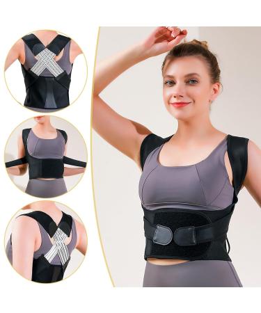 Adjustable Back Straightener Posture Corrector - Unisex Spine Support Belt for Improved Posture - Buy Online on GoSupps.com
