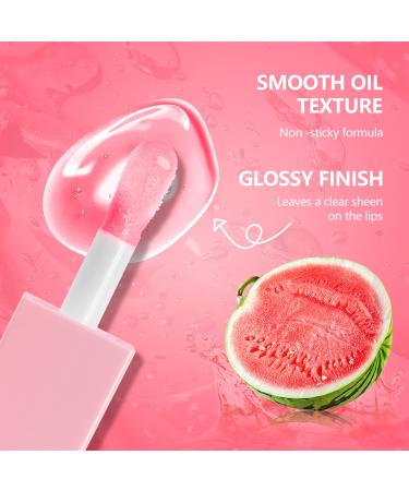 Maki Yika Lip Glow Oil - Hydrating Mothers Day Tinted Plumping Lip Care for Non-Sticky, Long-Lasting Moisture | Watermelon - Buy Online on GoSupps.com