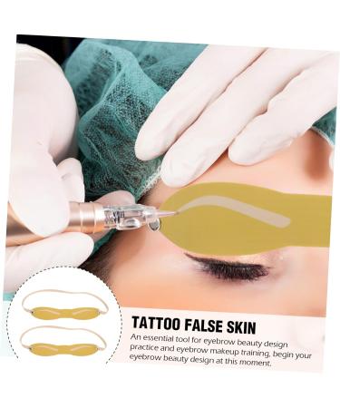 Healvian 80 Pcs Eyebrow Practice Skin Eyebrow Practice Headband Micro- Blading Practice Skin - Buy Online on GoSupps.com