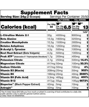 10X Athletic Non Stim Pre Workout 600g (Apple) | Vegan, Sugar Free, Low Calorie | Beta Alanine, Creatine | Various Flavours | 25/50 Servings - Buy Online on GoSupps.com