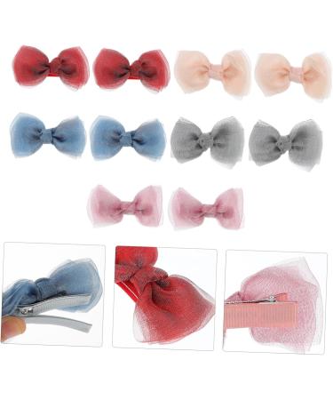 minkissy 5 Pairs Bow Hairpin Little Girl Tiara Kids Hair Clips for Girls Hair Accessories for Kids Bow Hair Clip Bow Headdress Clips Headpiece for Women Bow Hair Barrette Girl Hair Pin Miss - Buy Online on GoSupps.com