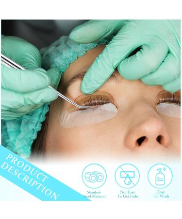 Chumia Eyelash Lift Perm Tool Set - 2 Stainless Steel Lash Separator & Tint Rods for Eyelash & Eyebrow Perming Curling & Extensions - Premium Silver Tools - Buy Online on GoSupps.com