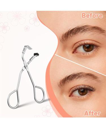 2 Pack Mini Eyelash Curler - Professional Silicone Makeup Tool for All Lash Shapes | No Pinching Dramatic Look - Buy Online on GoSupps.com