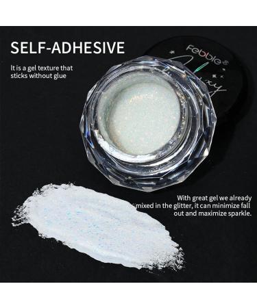 Glitter Green Eyeshadow - Waterproof, Long-Lasting Metallic Gel Texture with Eye Brush - Green-05 - Buy Online on GoSupps.com
