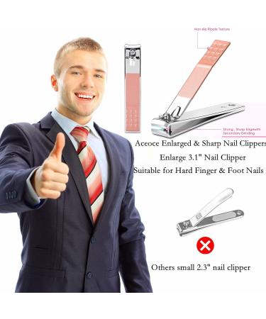 8-Piece Pink Manicure Set for Women - Professional Stainless Steel Nail Clippers and Pedicure Kit - Buy Online on GoSupps.com