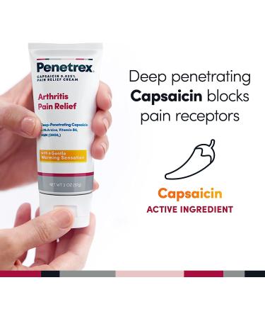 Penetrex Warming Pain Relief Cream with Capsaicin, Arnica, Vitamin B6 & MSM - 2 oz - Buy Online on GoSupps.com