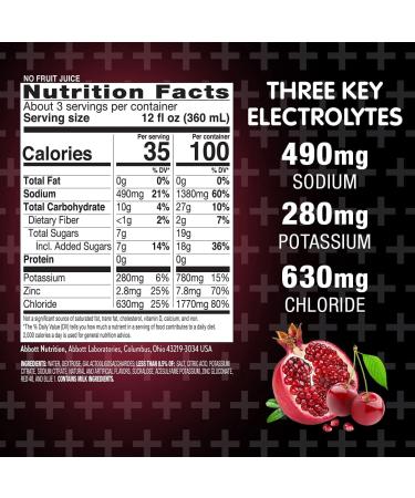 Pedialyte AdvancedCare+ Electrolyte Drink - Chilled Cherry Pomegranate Ginger - 33.8 fl oz - Buy Online on GoSupps.com