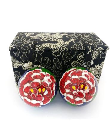 Top Chi Premium Peony Baoding Balls. Chiming Chinese Health Balls for Hand Therapy, Exercise, and Stress Relief (Large 2 Inch) - Buy Online on GoSupps.com