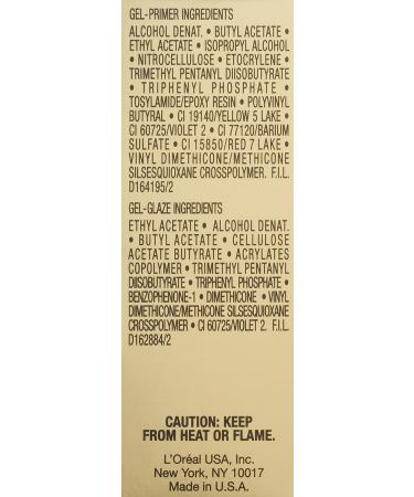 L'Oreal Paris Gel-Lacque Nail Color Kit - Long-Lasting Formula - 0.39 FL.OZ/11.7 x 2 - Buy Online on GoSupps.com