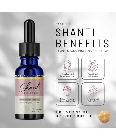 Shanti Facial Oil | Hydrating & Plumping Formula with Vitamin E - Shop Internationally - Buy Online on GoSupps.com