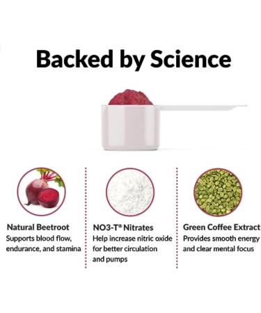 Force Factor Total Beets Pre-Workout Powder to Boost Energy & Endurance, Increase Strength, and Improve Blood Flow and Pumps, Nitric Oxide Supplement with Beet Root Powder, Watermelon, 30 Servings - Buy Online on GoSupps.com