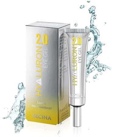 ALCINA Hyaluron 2.0 Eye Gel 1 x 15 ml - decongestant eye gel with hyaluronic acid 15 ml (1 pack)