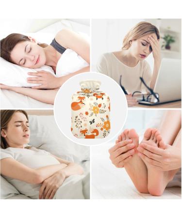 Fox Autumn Forest Animal Hot Water Bottle & Cover - Soft Warm Relaxation for Winter | 2L Comfort for Bed Hand Neck & Shoulders - International Shipping - Buy Online on GoSupps.com