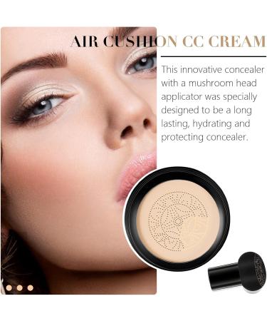 Whalegrass Air Cushion CC Cream Mushroom Head Air Cushion Cc Cream Whale Grass Make Makeup Long Lasting Matte Concealer Base Beauty Cream Mushroom Head Makeup Brush (Brighten 2PCS) - Buy Online on GoSupps.com