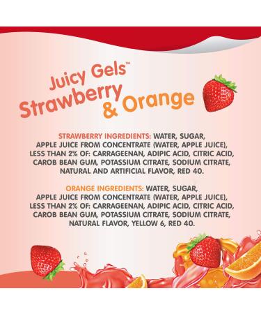 Delicious Snack Pack Strawberry and Orange Juicy Gels 4 ct - Buy Online Now! - Buy Online on GoSupps.com