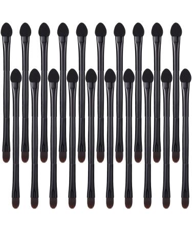 FOMIYES 20pcs Double Eye Shadow Makeup Blending Lip Brush Makeup Tool Make up Miss Sponge Brush