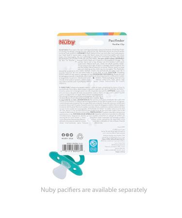 Nuby Silicone Pacifier Clip | Mustache Pacifier Holder for Baby | 0+ Months - Buy Online on GoSupps.com