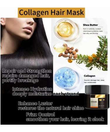 3in1 Shea Butter*KeratinsCollagen Hair Mask Deep Conditioner Deep Repair Conditioning Shea Butter Essence Hair Mask Collagen Hair Care for Dry Damaged Hair 3 - Buy Online on GoSupps.com