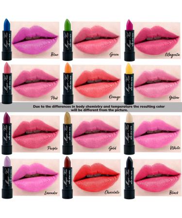 Magic Kiss Color Changing Aloe Vera Lipstick Set x12 (Green) | Made in USA - Buy Online on GoSupps.com