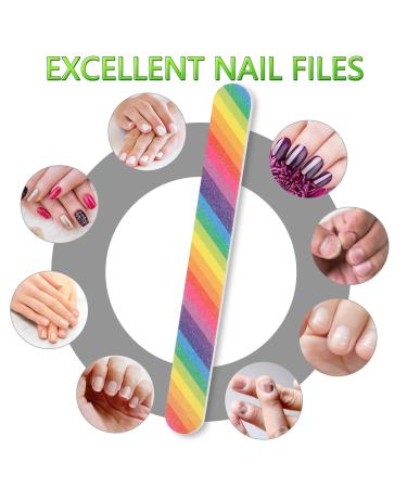 YIMICOO 12PCS 150/150 Grit Nail Files Professional Double Sided Emery Boards for Natural and Acrylic Nails - Buy Online on GoSupps.com