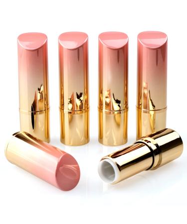 5 Pieces Empty Lipstick Tubes  3.5g Gradient Pink Lipstick Tubes  Refillable DIY Lip Balm Tube Containers  Lip Stick Lip Balm Sample Tubes Vials