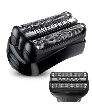 Electric shear replacement shear section shaving head spare part for Braun Series 3 replacement shear compartment compatible with razor men Series 3 black (21b) - Buy Online on GoSupps.com