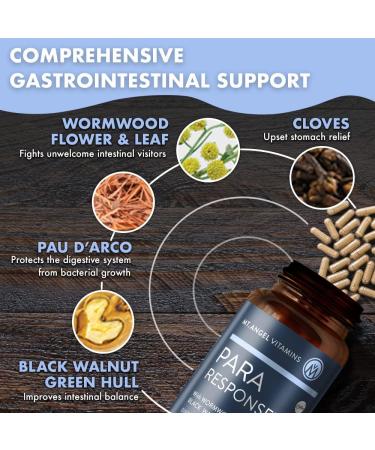 Mt. Angel Vitamins Para Response - 60 Vegetarian Capsules | Fiber Supplement for Colon Cleanse with Wormwood, Black Walnut & Cloves - Buy Online on GoSupps.com
