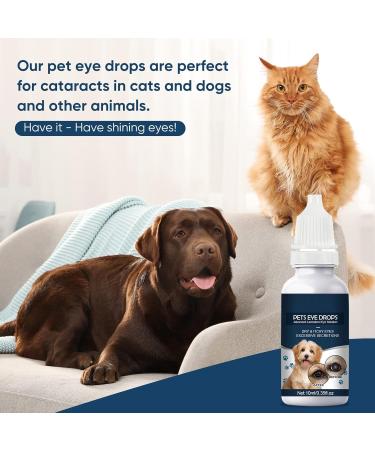 Cataract Eye Drops for Dogs Pets Eye Drops Effective Dog Eye Infection Treatment Cats Eye Cleaner Cataract Eyedrops Improve Vision Clarity Relieve Red Eyes & Allergy Symptoms (2 x 0.35fl.oz) Blue - Cataract Eyedrops for Dogs (2 Bottle) - Buy Online on GoSupps.com