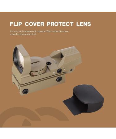 ESSLNB Red Green Dot Sight Reflex Scope | 4 Reticles | 20/22mm Rail Mounts | Waterproof & Shockproof | 5 Brightness Levels | Sand Color - Buy Online on GoSupps.com