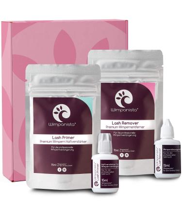 Wimpanista Eyelash Lash Primer (adhesion enhancer) and Lash Remover in a set 15ml each for eyelash extension