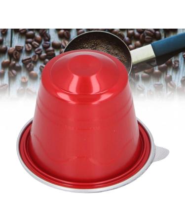  Pssopp 50pcs Reusable Plastic Coffee Capsules Quick Styling Coffee with Aluminium Lids for Coffee Makers - Buy Online on GoSupps.com